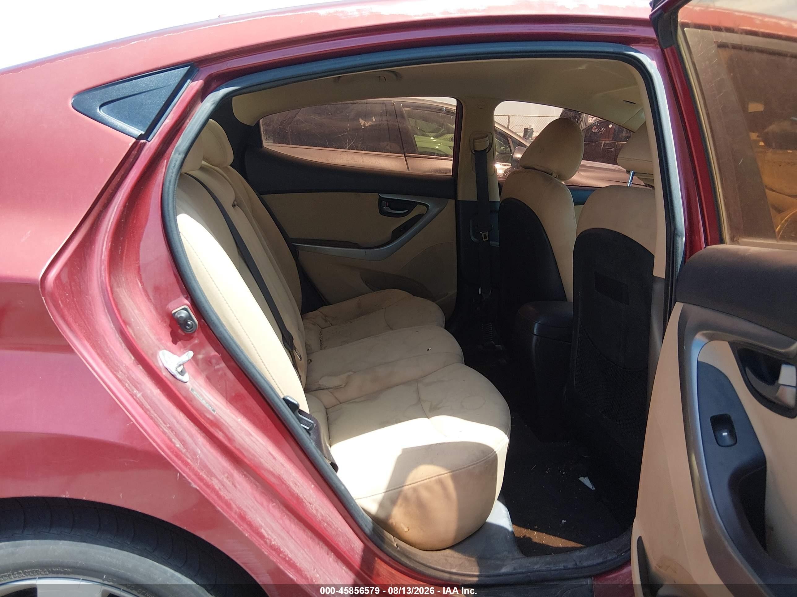 2013 Hyundai Elantra Gls Red vin: 5NPDH4AE9DH341563