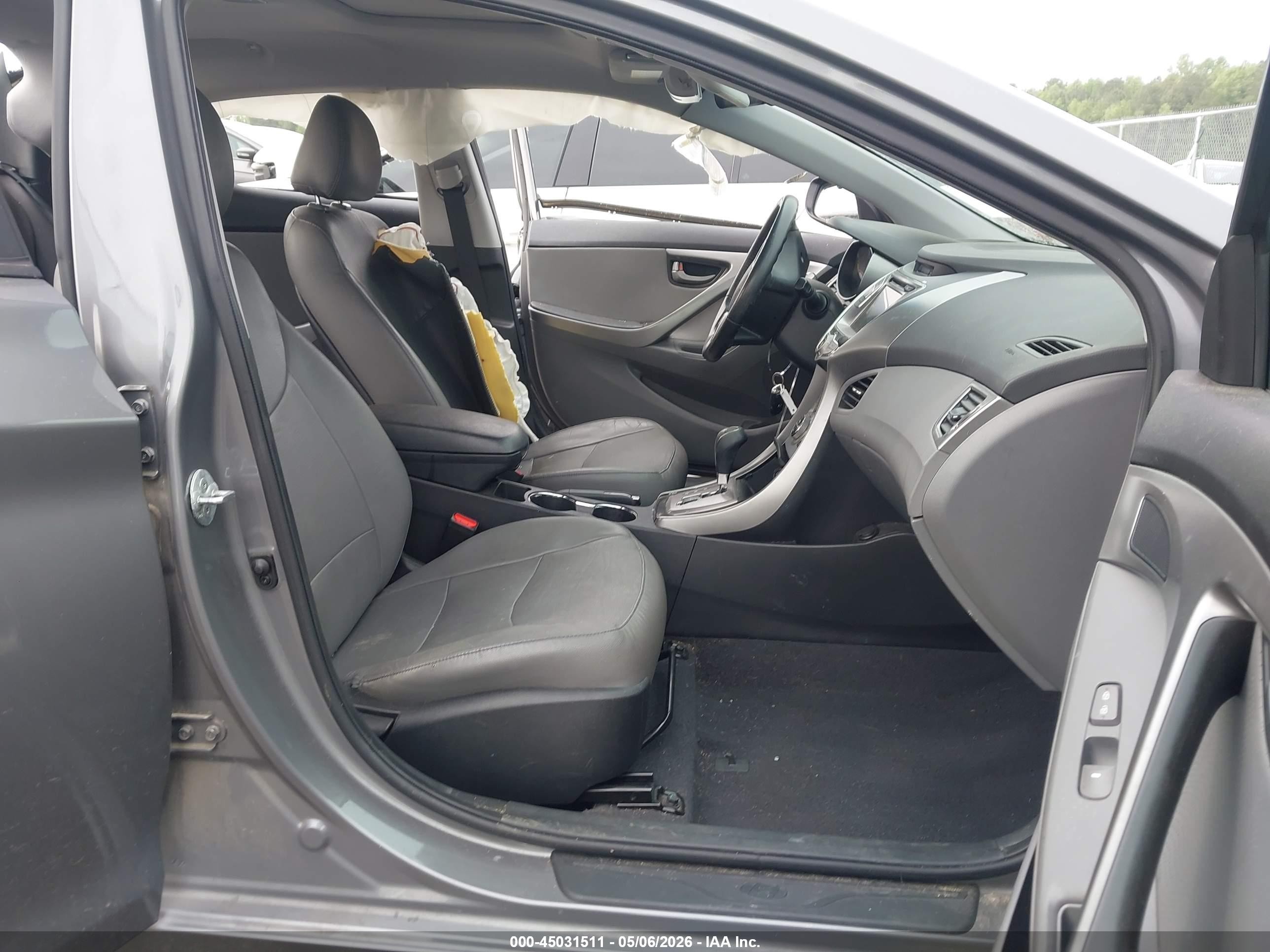 2013 Hyundai Elantra Limited Gray vin: 5NPDH4AE9DH341885