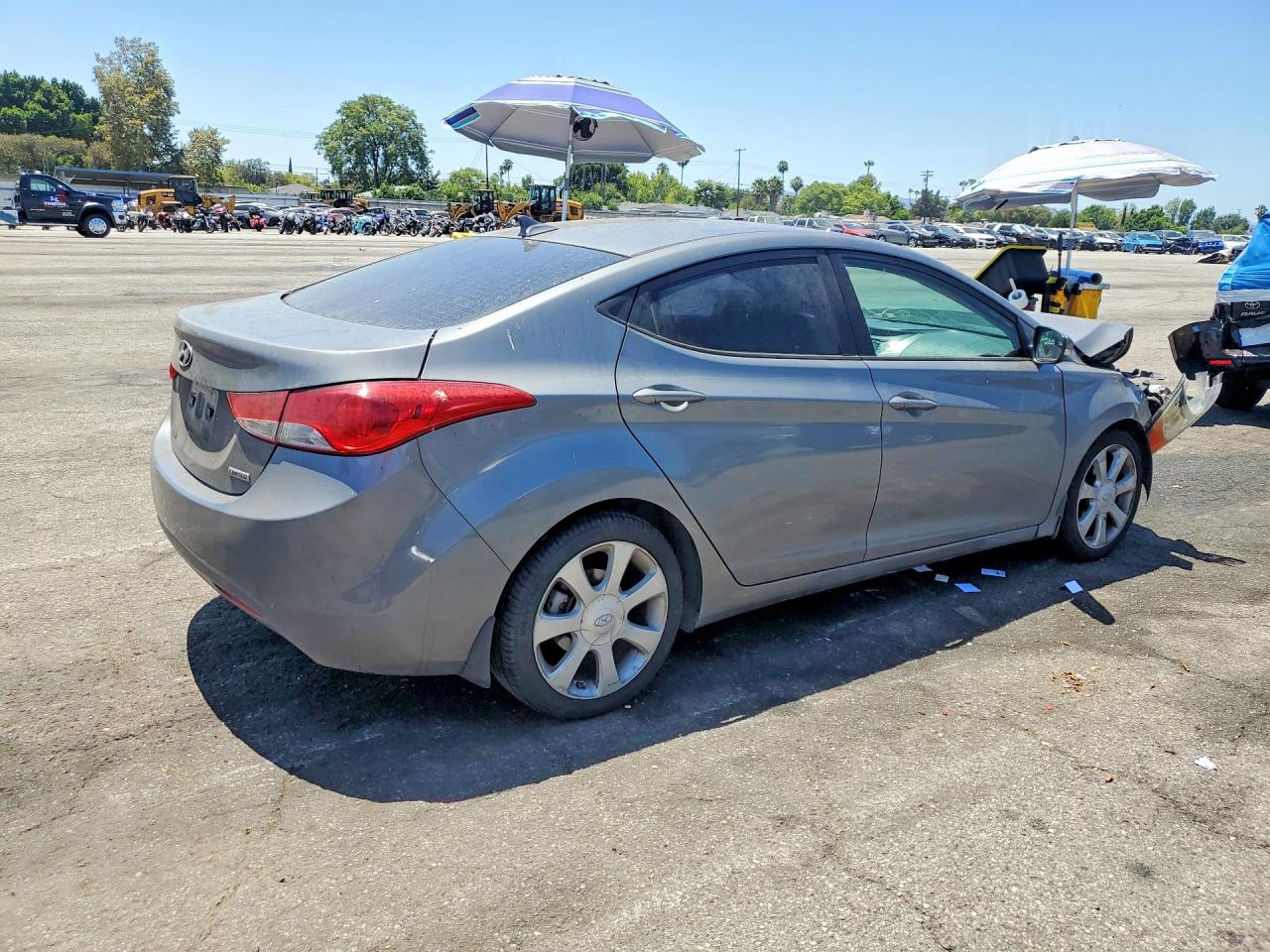 2013 Hyundai Elantra Limited Gray vin: 5NPDH4AE9DH343619