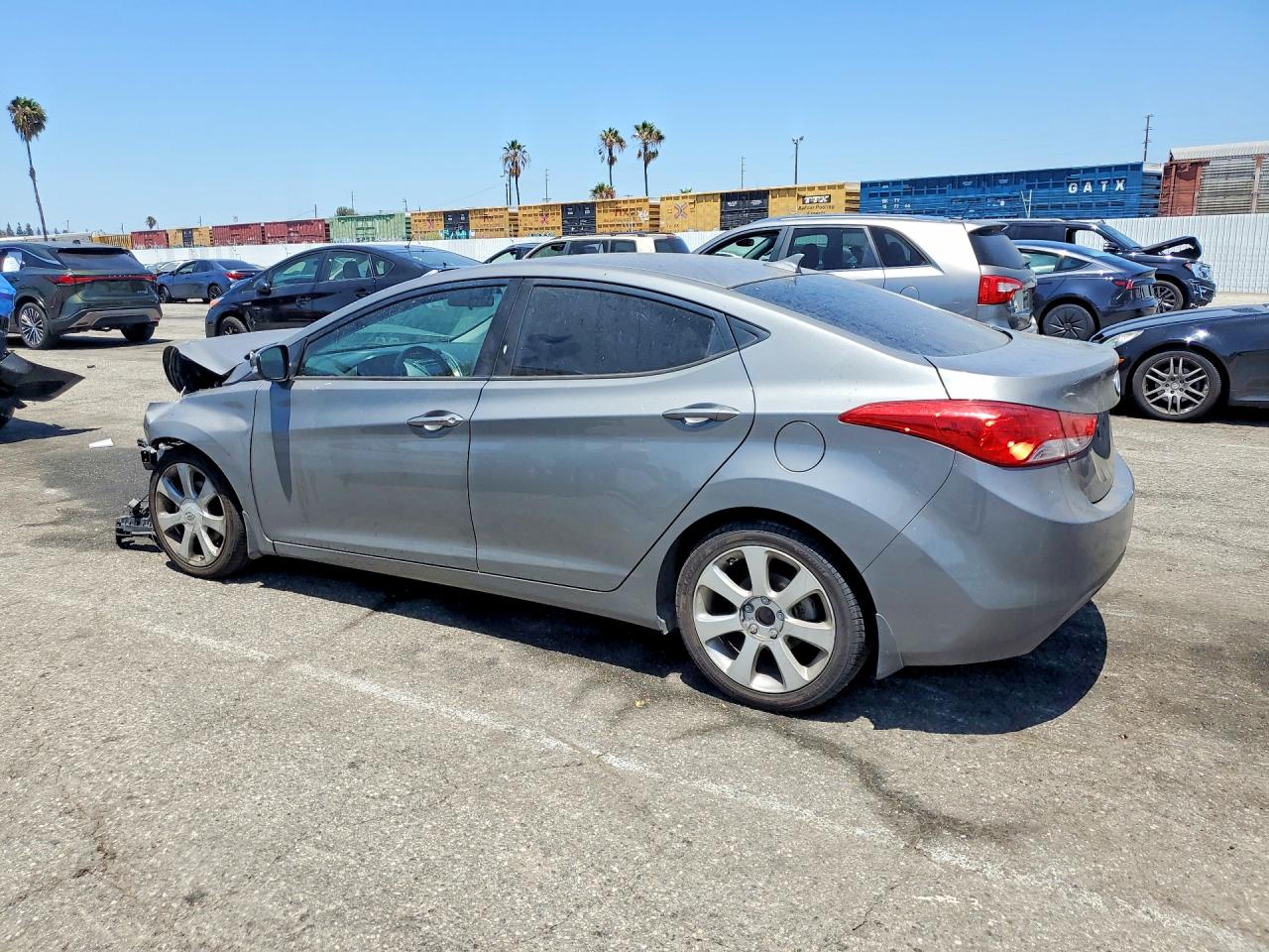 2013 Hyundai Elantra Limited Gray vin: 5NPDH4AE9DH343619