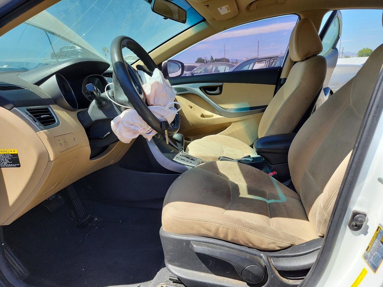 2013 Hyundai Elantra Gls White vin: 5NPDH4AE9DH344561