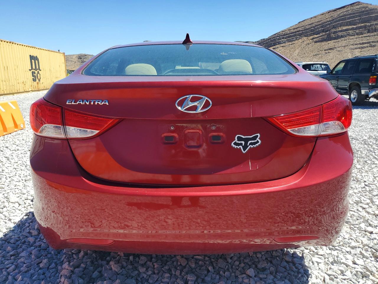 2013 Hyundai Elantra Gls Burgundy vin: 5NPDH4AE9DH345547