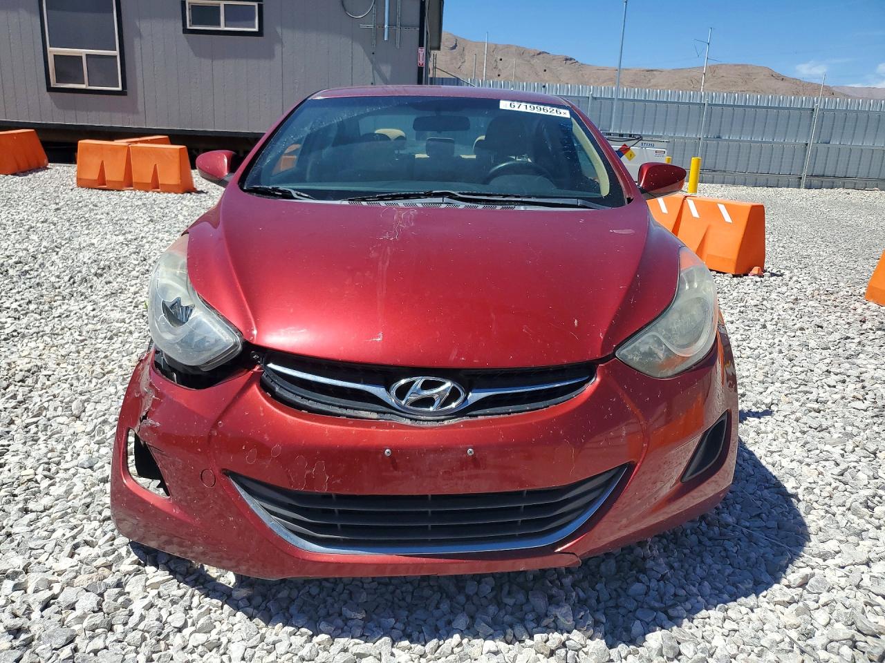 2013 Hyundai Elantra Gls Burgundy vin: 5NPDH4AE9DH345547