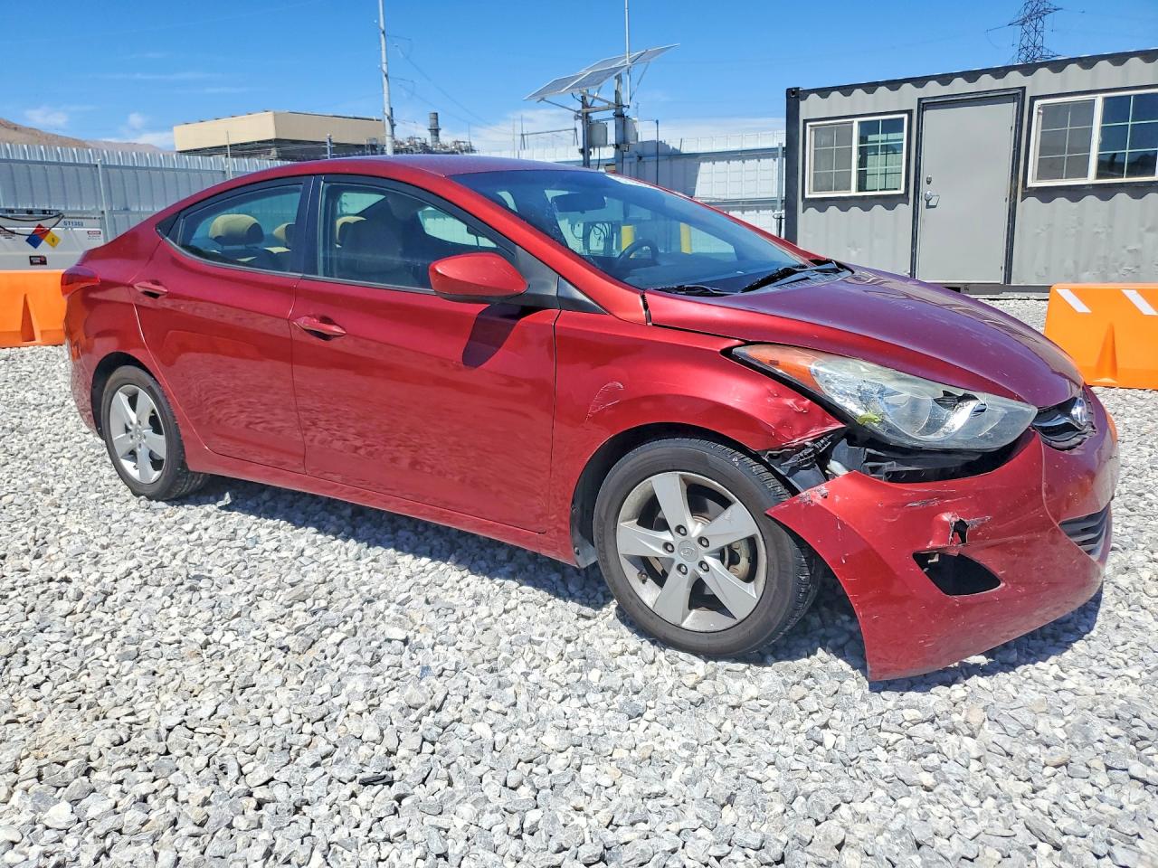 2013 Hyundai Elantra Gls Burgundy vin: 5NPDH4AE9DH345547