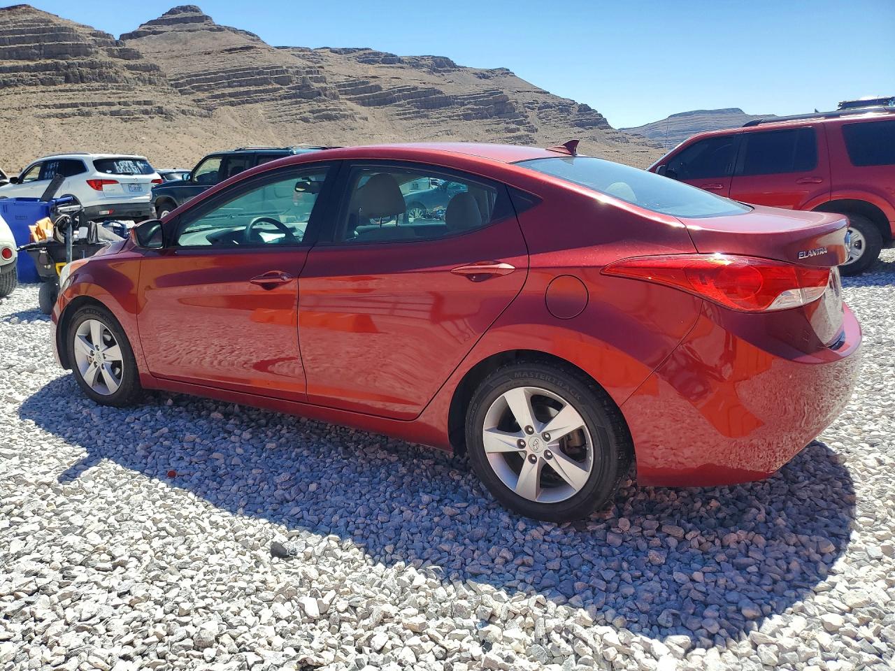 2013 Hyundai Elantra Gls Burgundy vin: 5NPDH4AE9DH345547
