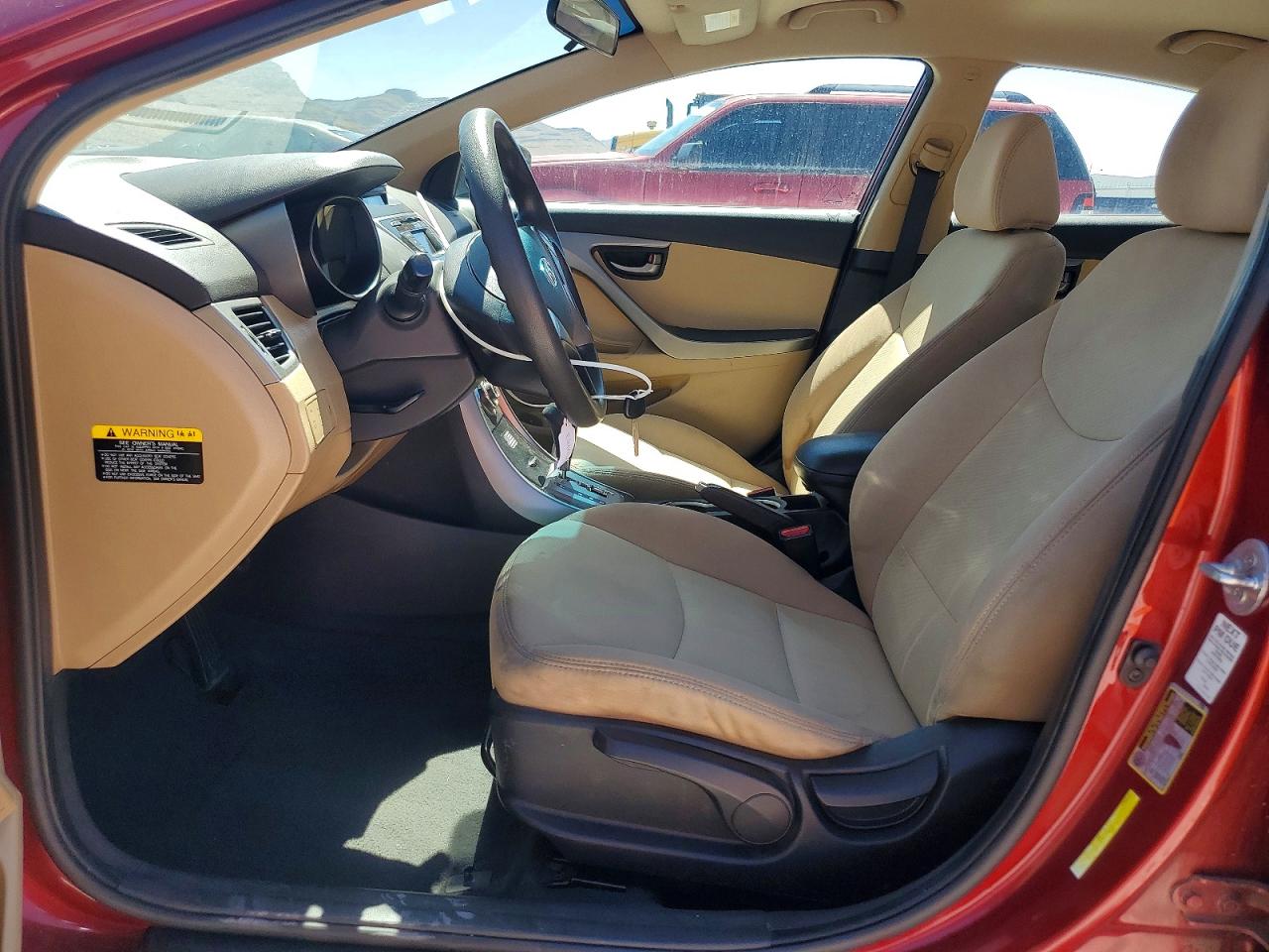 2013 Hyundai Elantra Gls Burgundy vin: 5NPDH4AE9DH345547