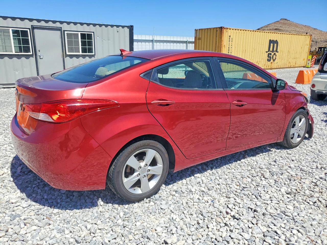 2013 Hyundai Elantra Gls Burgundy vin: 5NPDH4AE9DH345547