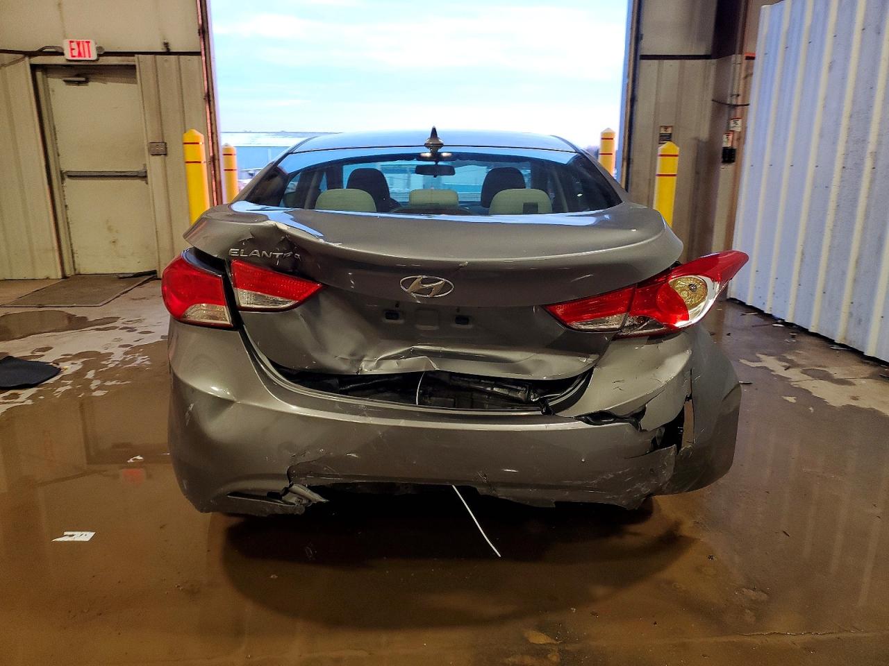 2013 Hyundai Elantra Gls Gray vin: 5NPDH4AE9DH352174