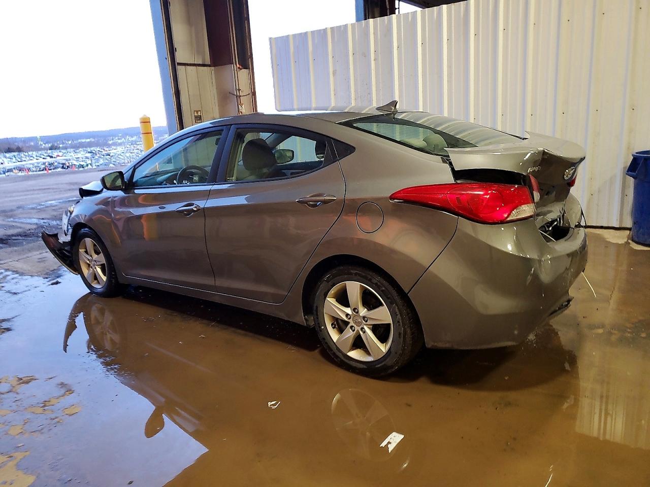 2013 Hyundai Elantra Gls Gray vin: 5NPDH4AE9DH352174
