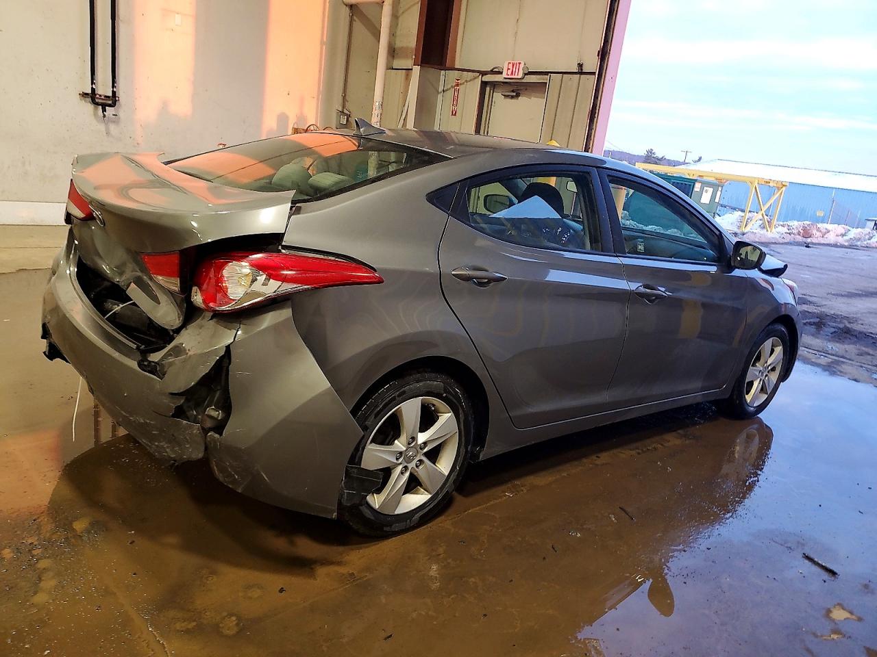 2013 Hyundai Elantra Gls Gray vin: 5NPDH4AE9DH352174