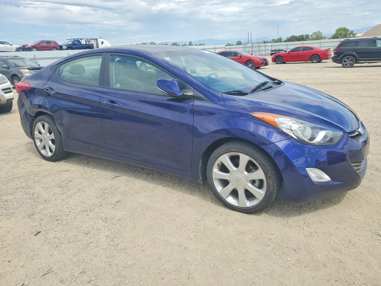 2013 Hyundai Elantra Limited Blue vin: 5NPDH4AE9DH363207