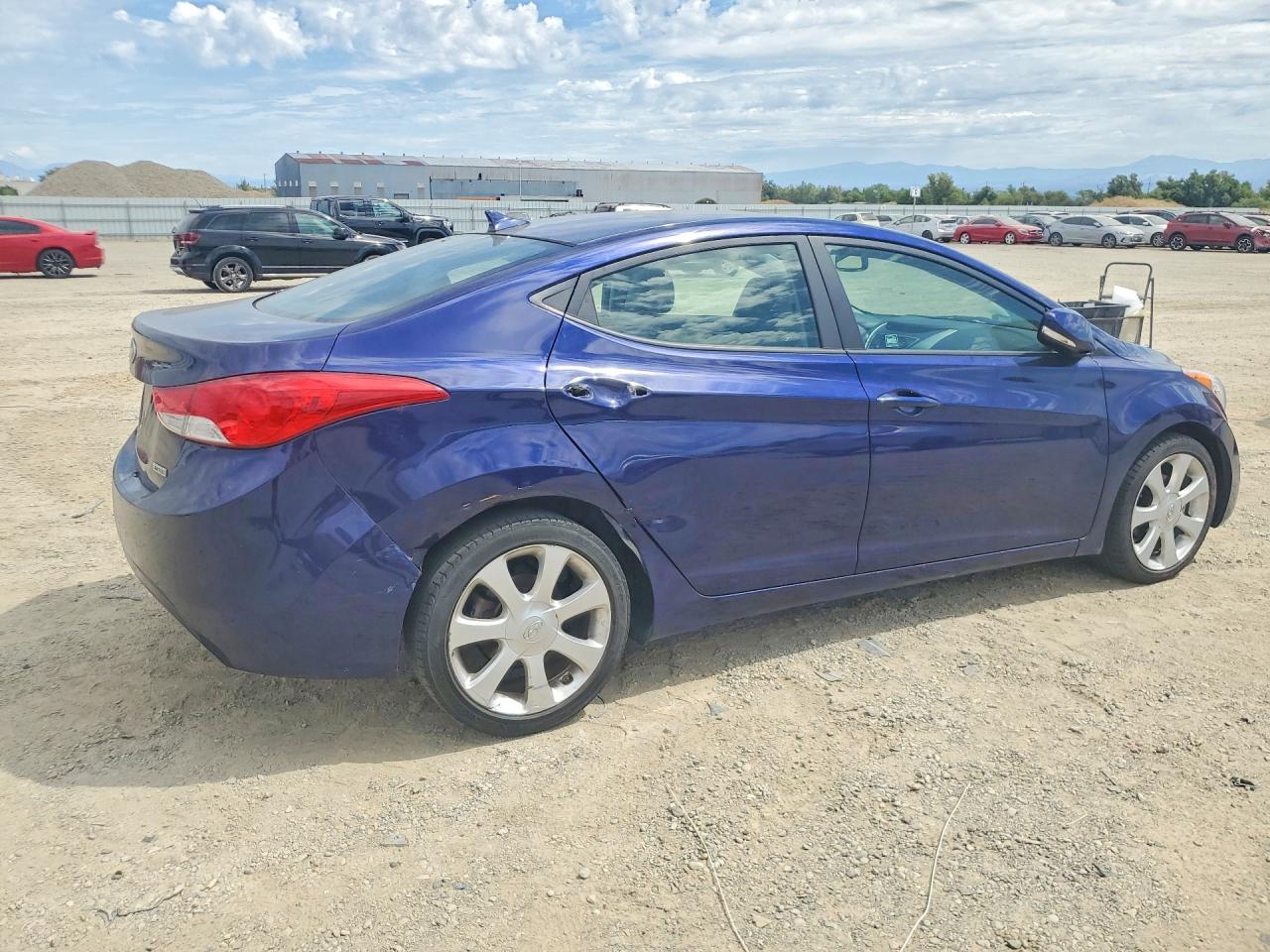 2013 Hyundai Elantra Limited Blue vin: 5NPDH4AE9DH363207