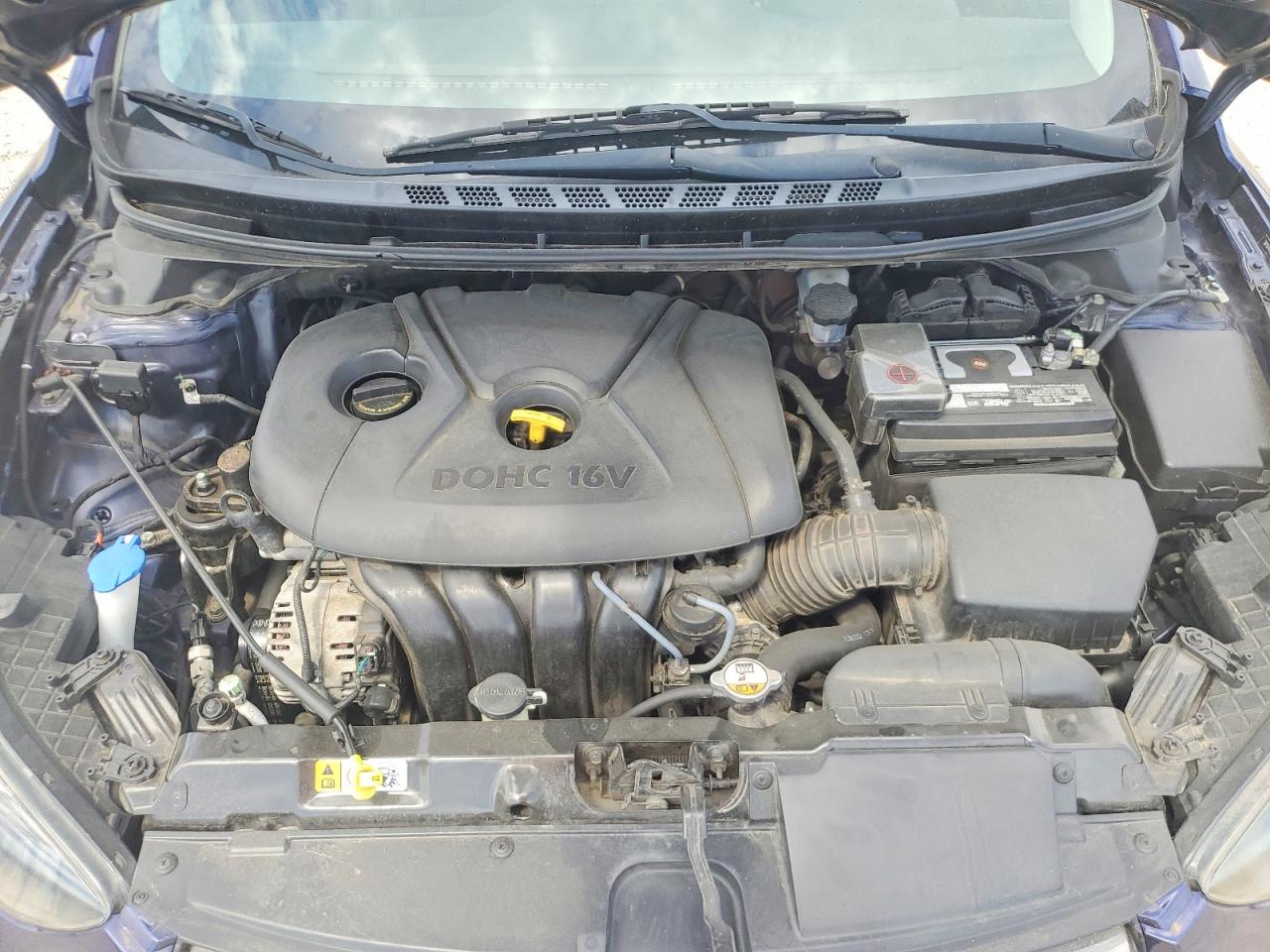 2013 Hyundai Elantra Limited Blue vin: 5NPDH4AE9DH363207