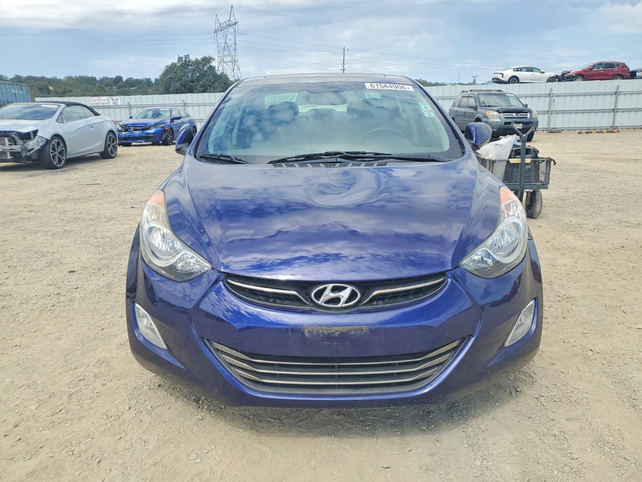 2013 Hyundai Elantra Limited Blue vin: 5NPDH4AE9DH363207