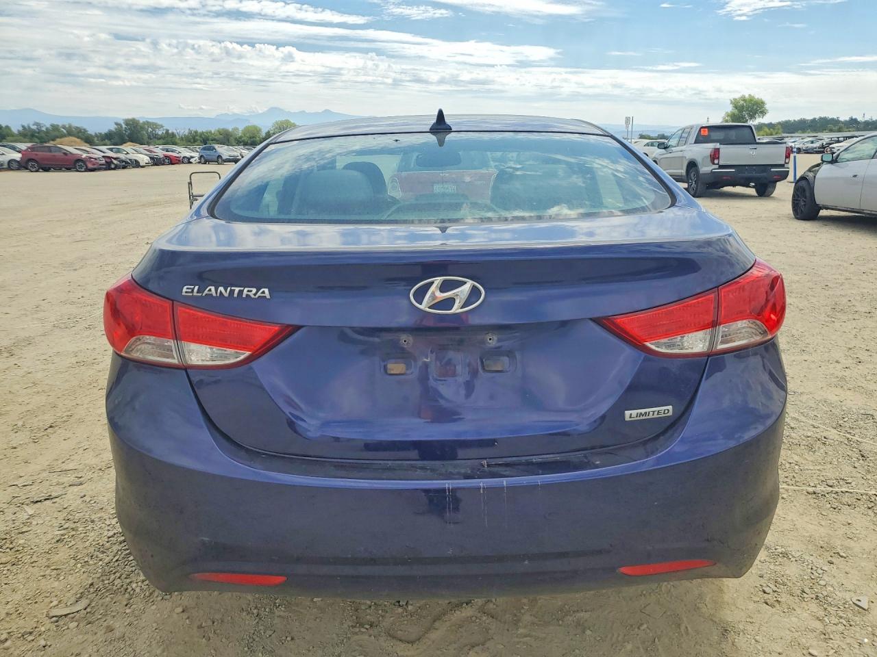 2013 Hyundai Elantra Limited Blue vin: 5NPDH4AE9DH363207