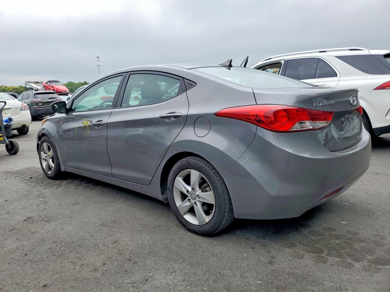 2013 Hyundai Elantra Gls Gray vin: 5NPDH4AE9DH367791