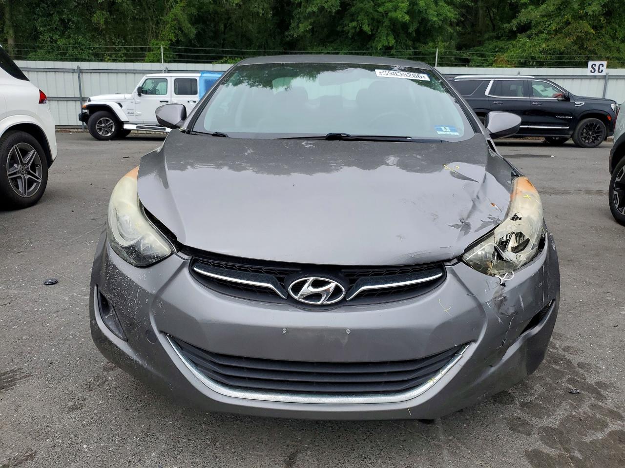 2013 Hyundai Elantra Gls Gray vin: 5NPDH4AE9DH367791
