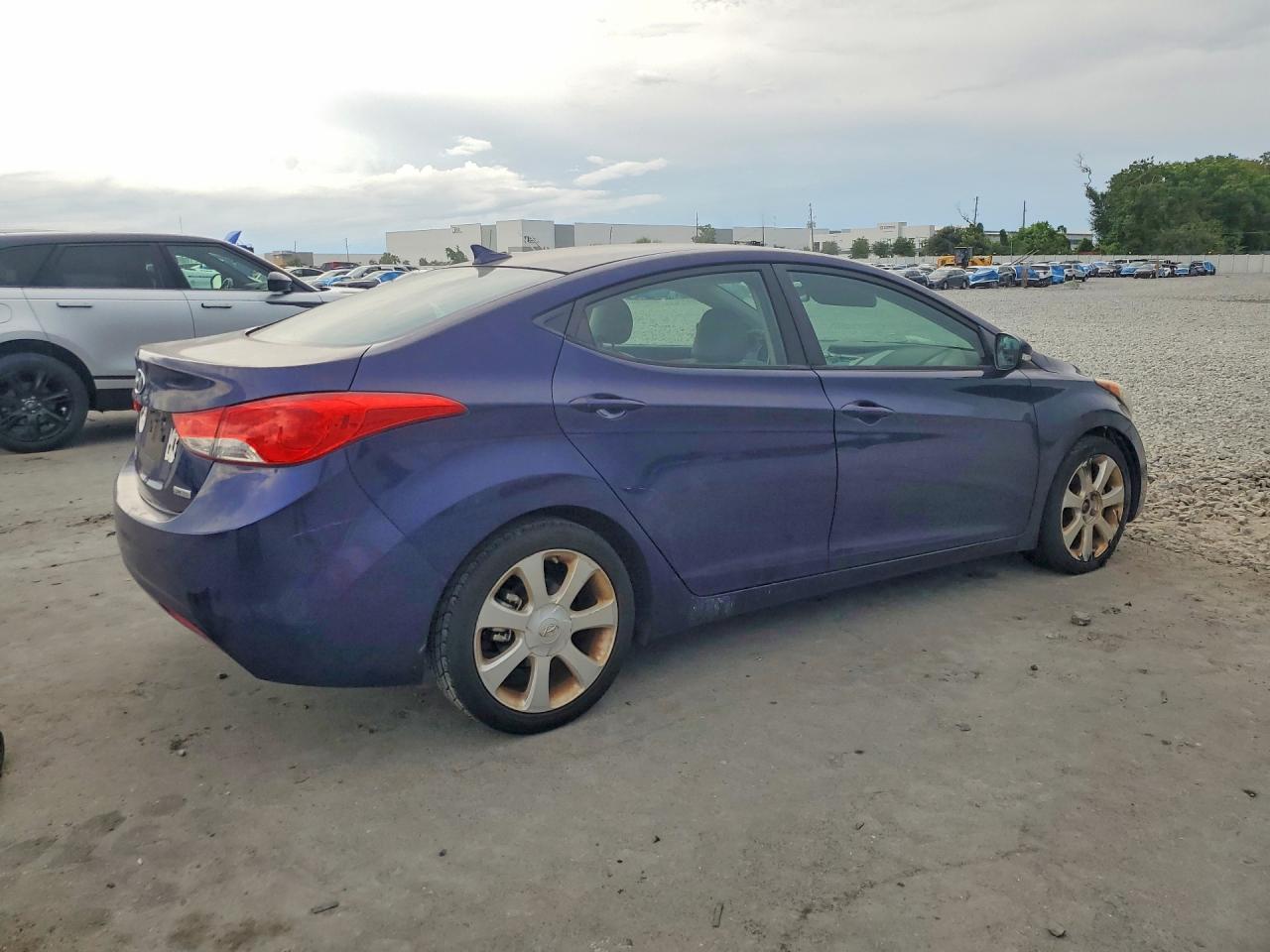 2013 Hyundai Elantra Limited Blue vin: 5NPDH4AE9DH384493