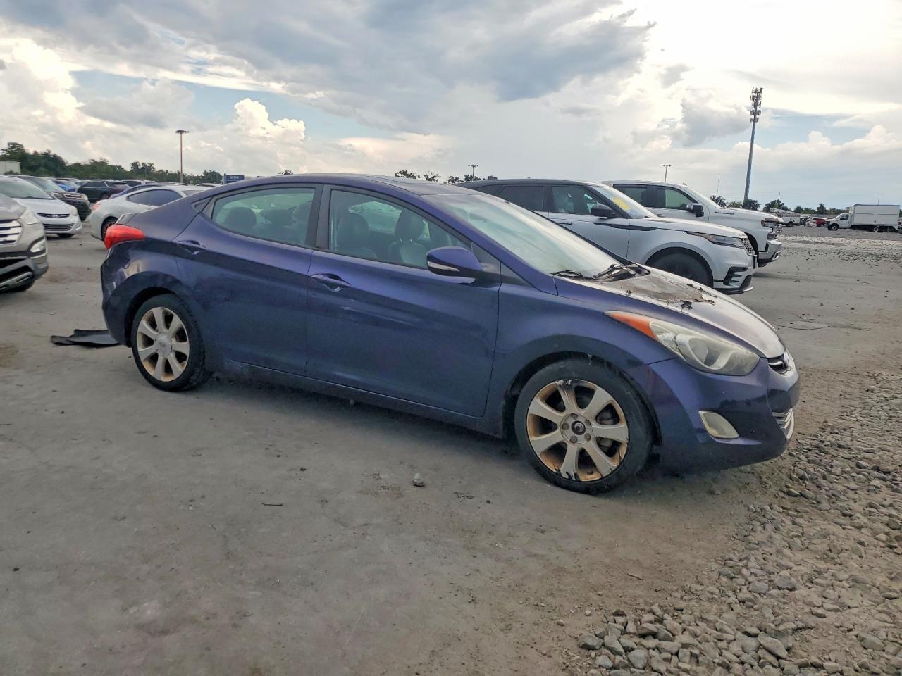 2013 Hyundai Elantra Limited Blue vin: 5NPDH4AE9DH384493