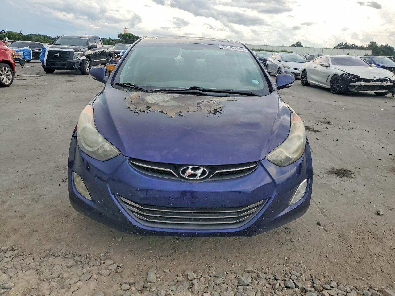 2013 Hyundai Elantra Limited Blue vin: 5NPDH4AE9DH384493