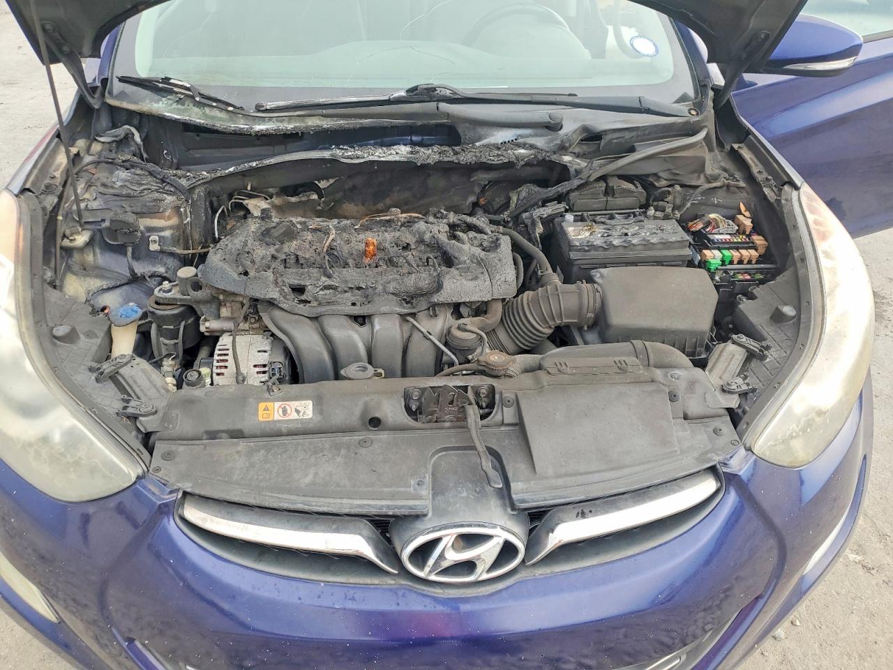 2013 Hyundai Elantra Limited Blue vin: 5NPDH4AE9DH384493