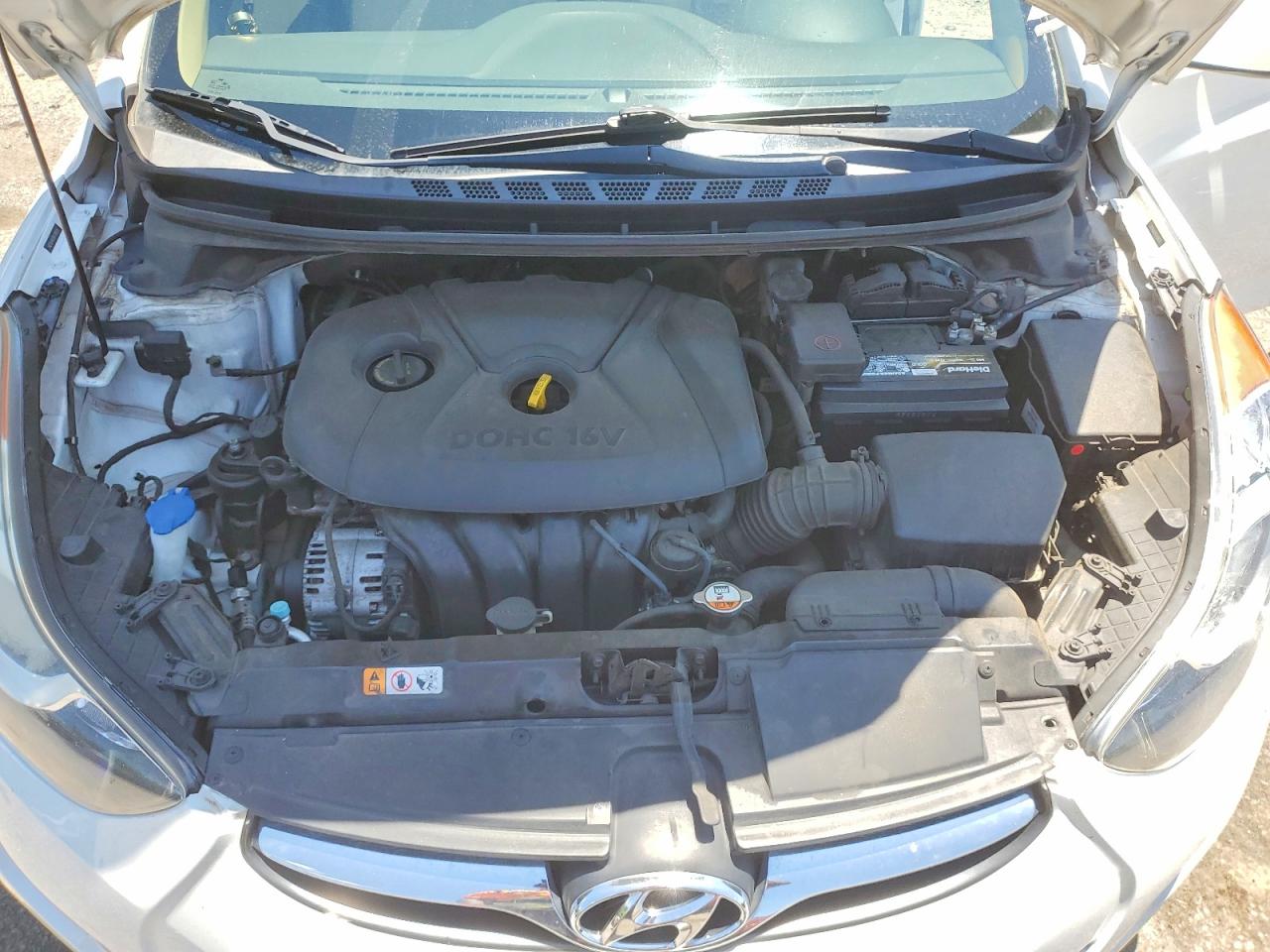 2013 Hyundai Elantra Gls Белый vin: 5NPDH4AE9DH388026