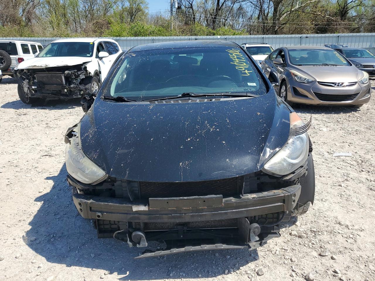 2013 Hyundai Elantra Limited Black vin: 5NPDH4AE9DH405665