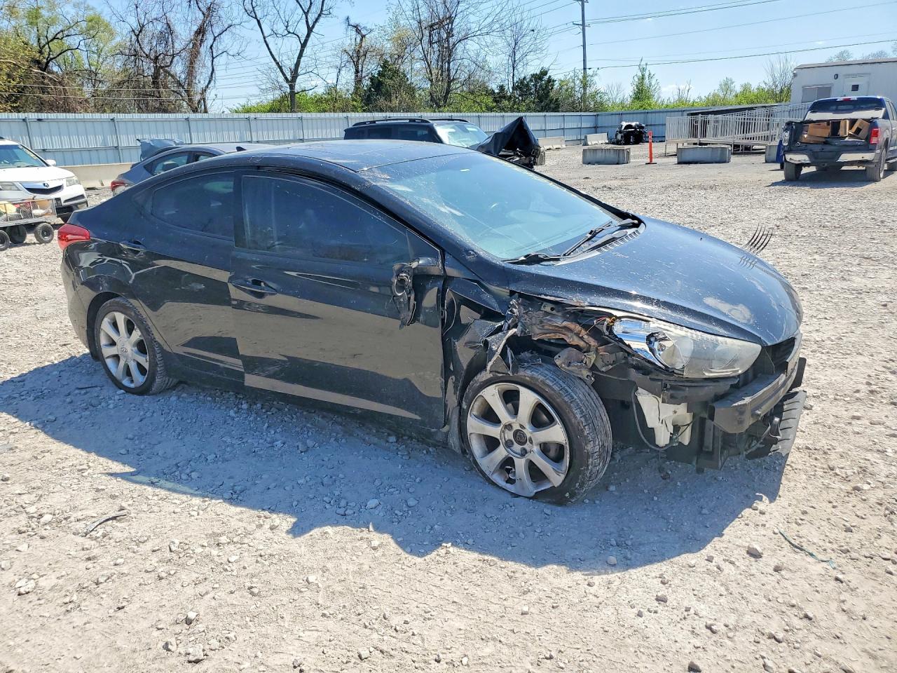 2013 Hyundai Elantra Limited Black vin: 5NPDH4AE9DH405665