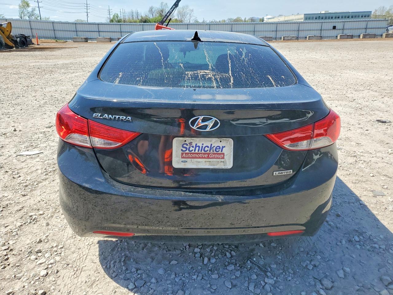 2013 Hyundai Elantra Limited Black vin: 5NPDH4AE9DH405665
