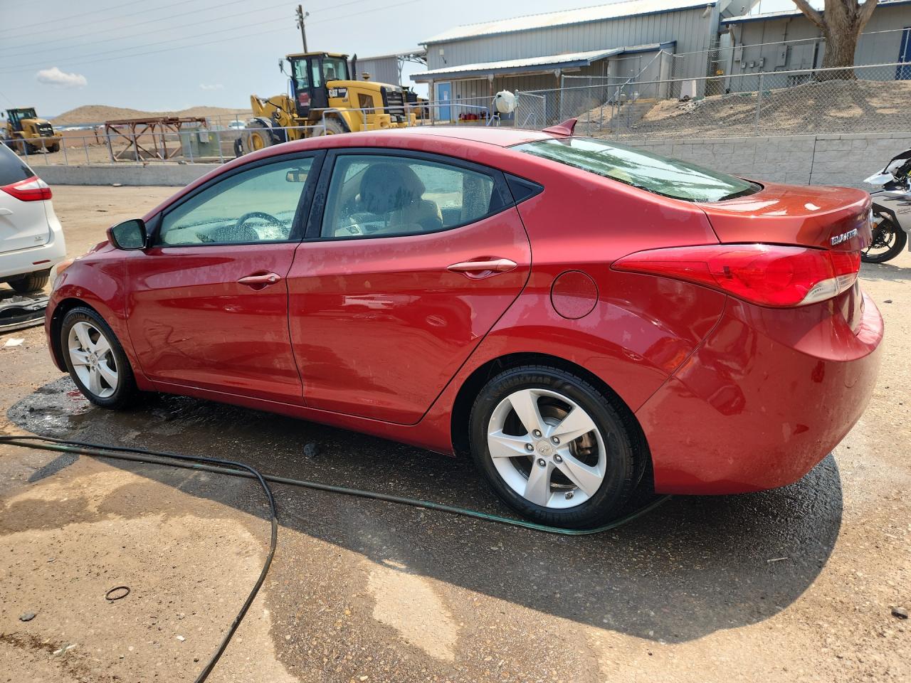 2013 Hyundai Elantra Gls Red vin: 5NPDH4AE9DH405780