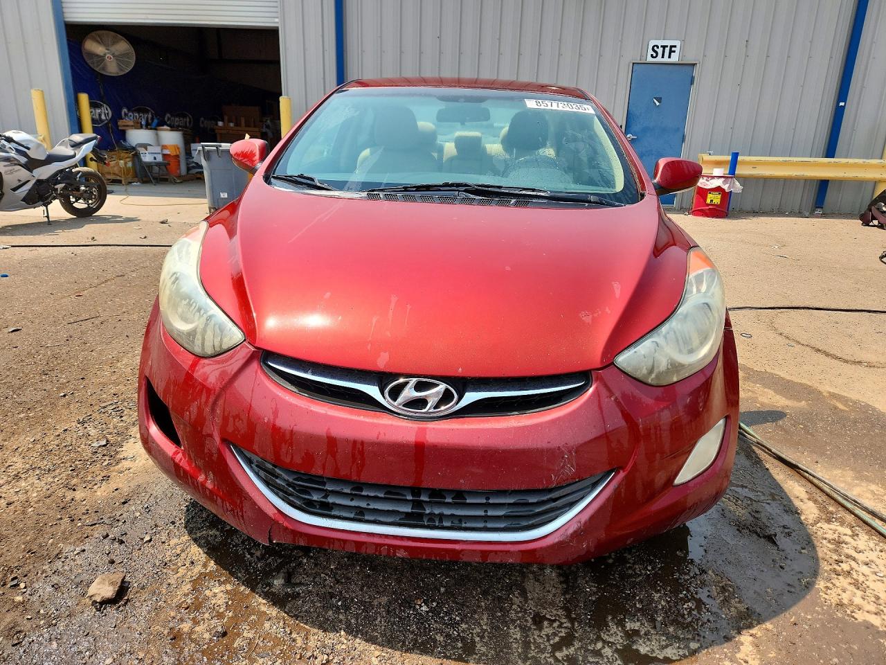 2013 Hyundai Elantra Gls Red vin: 5NPDH4AE9DH405780