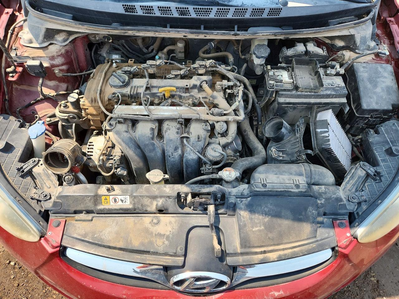 2013 Hyundai Elantra Gls Red vin: 5NPDH4AE9DH405780