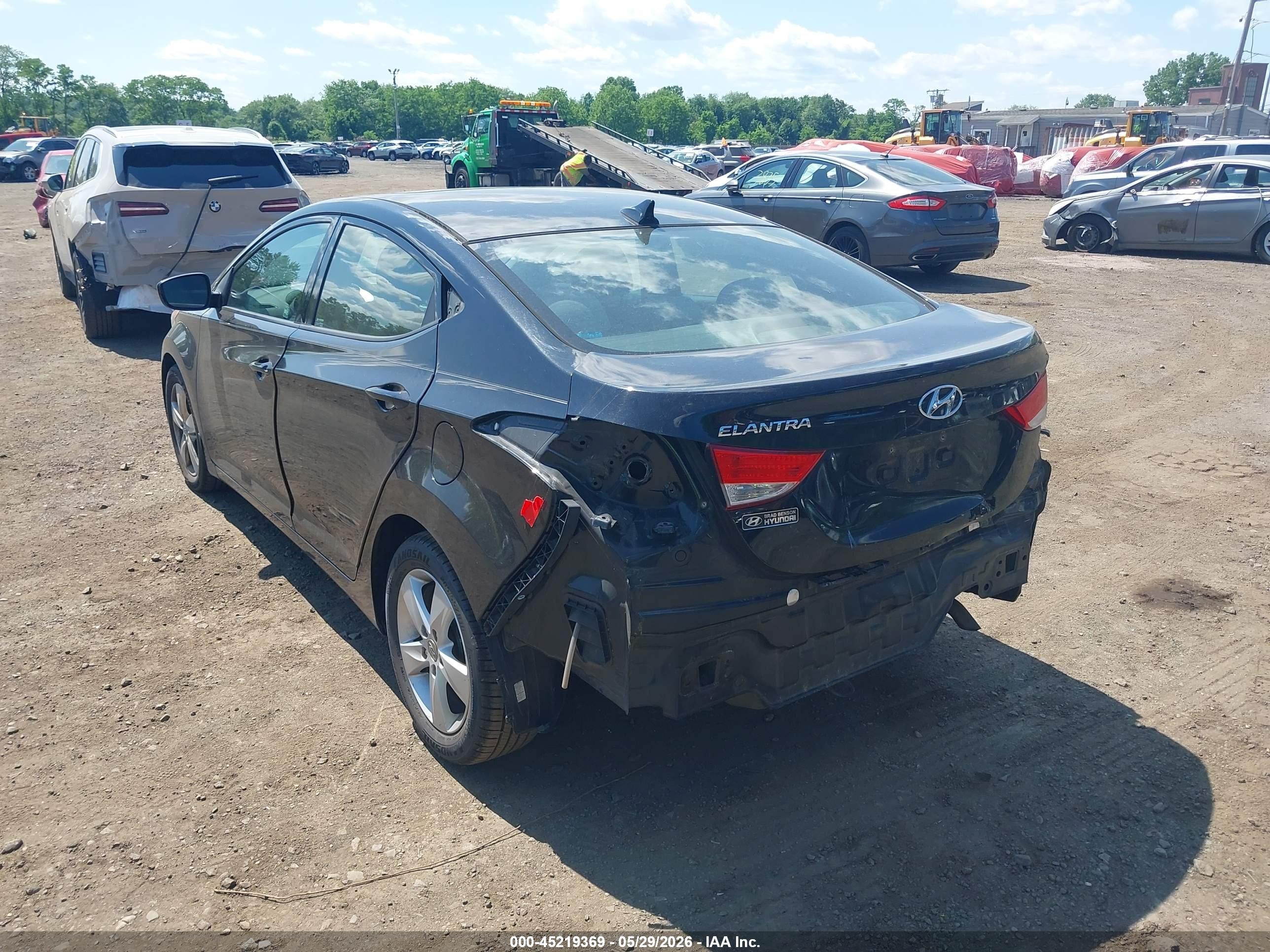 2013 Hyundai Elantra Gls Черный vin: 5NPDH4AE9DH413474