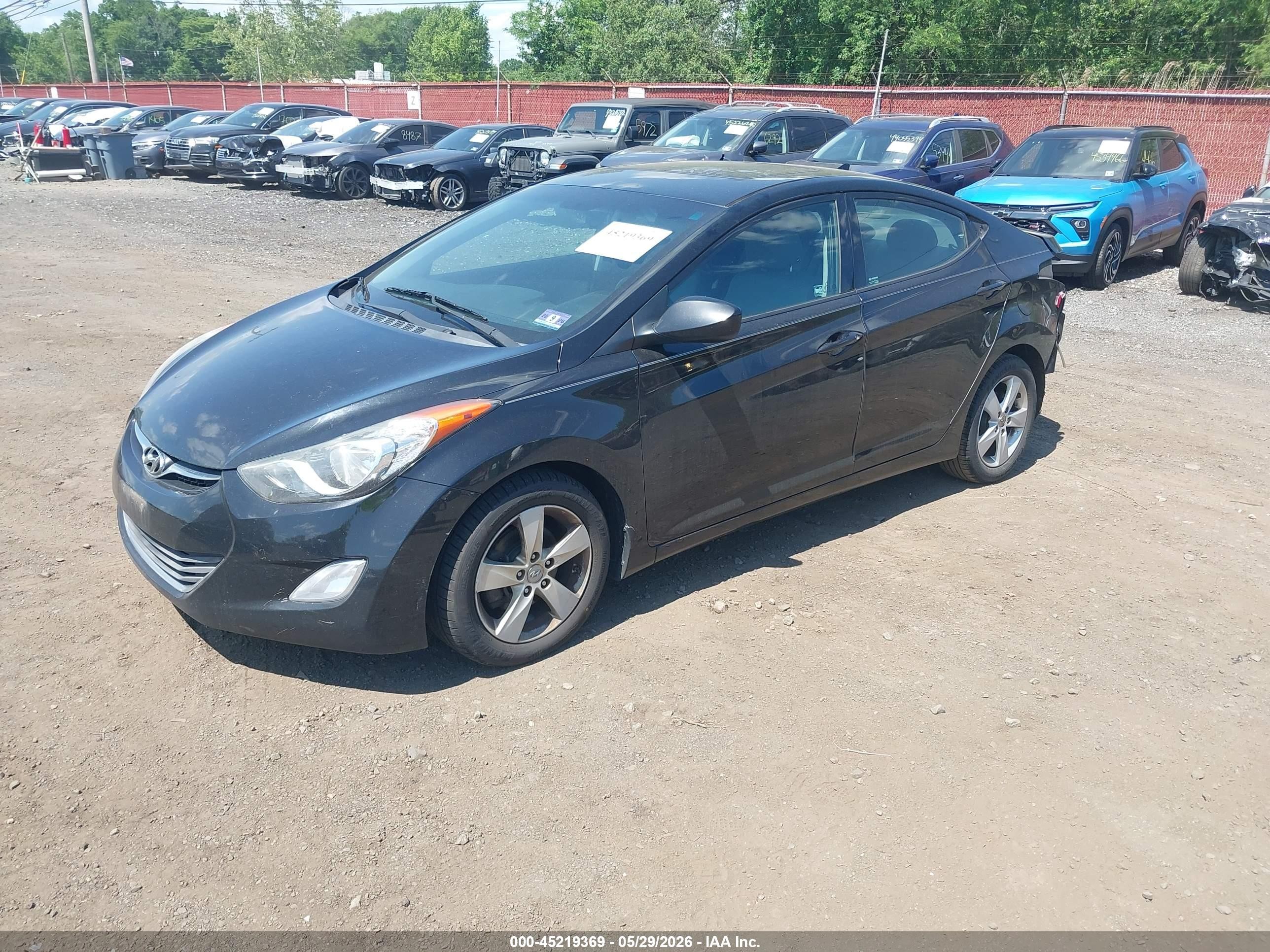 2013 Hyundai Elantra Gls Черный vin: 5NPDH4AE9DH413474
