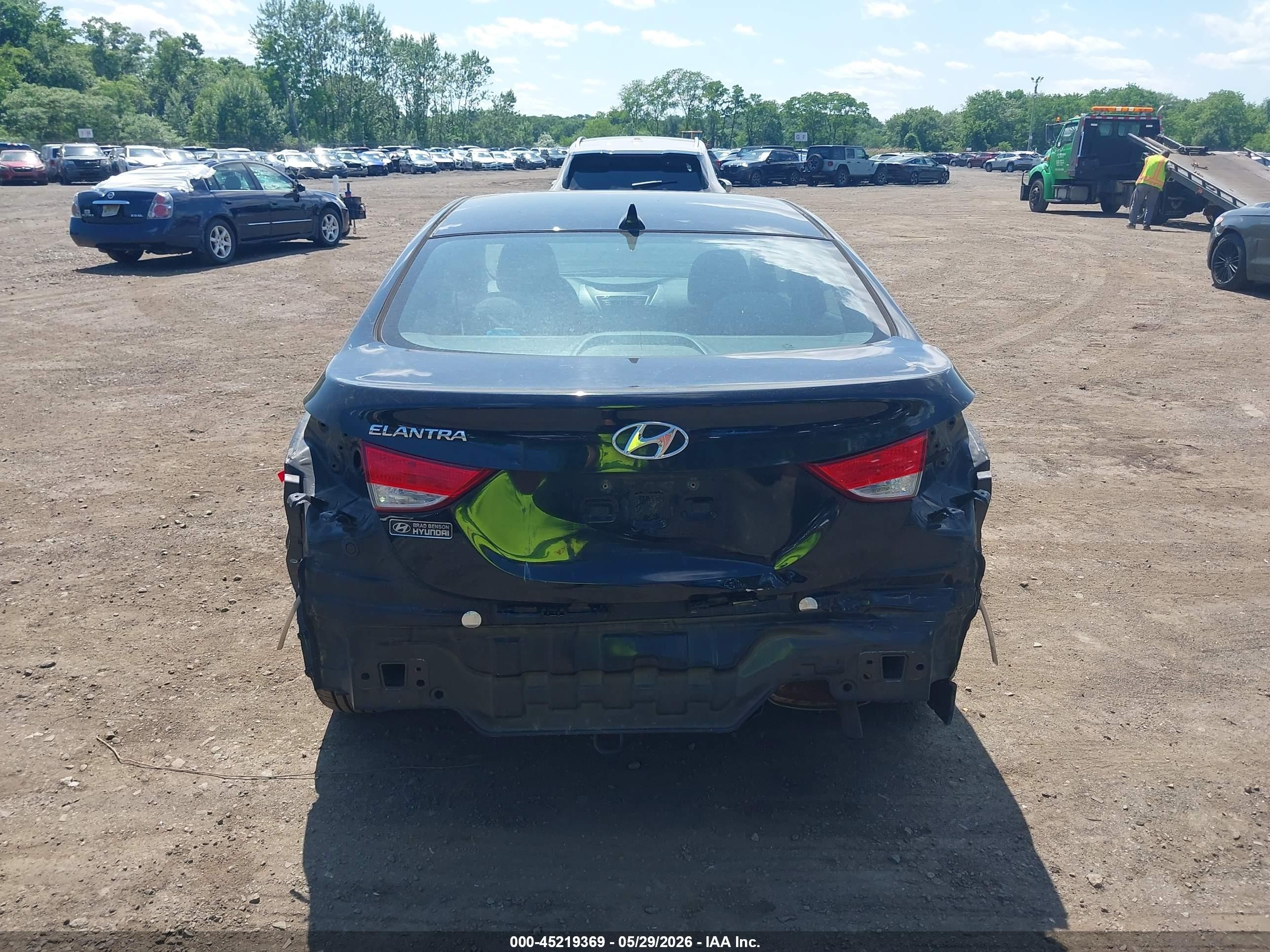 2013 Hyundai Elantra Gls Черный vin: 5NPDH4AE9DH413474