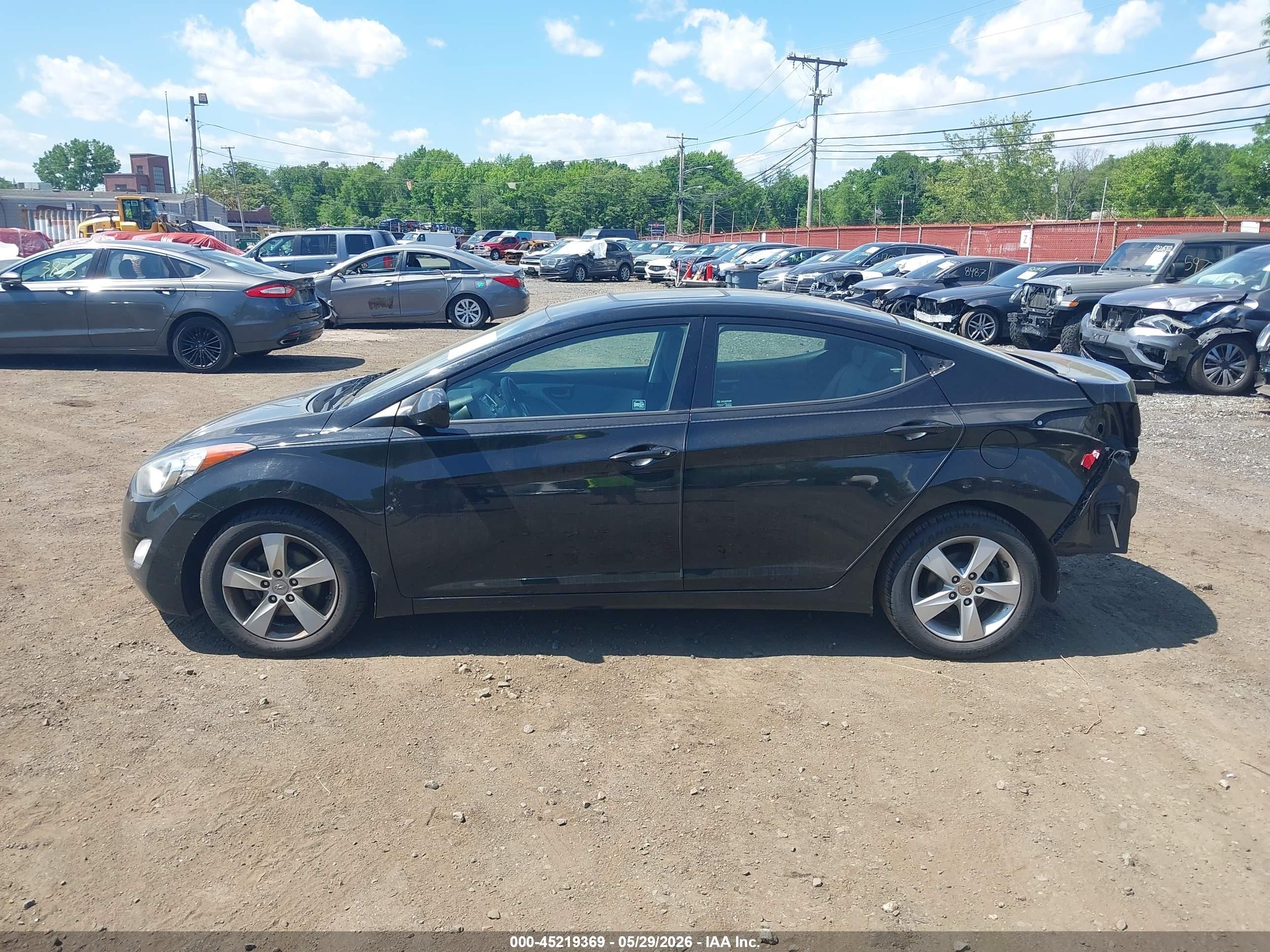 2013 Hyundai Elantra Gls Черный vin: 5NPDH4AE9DH413474