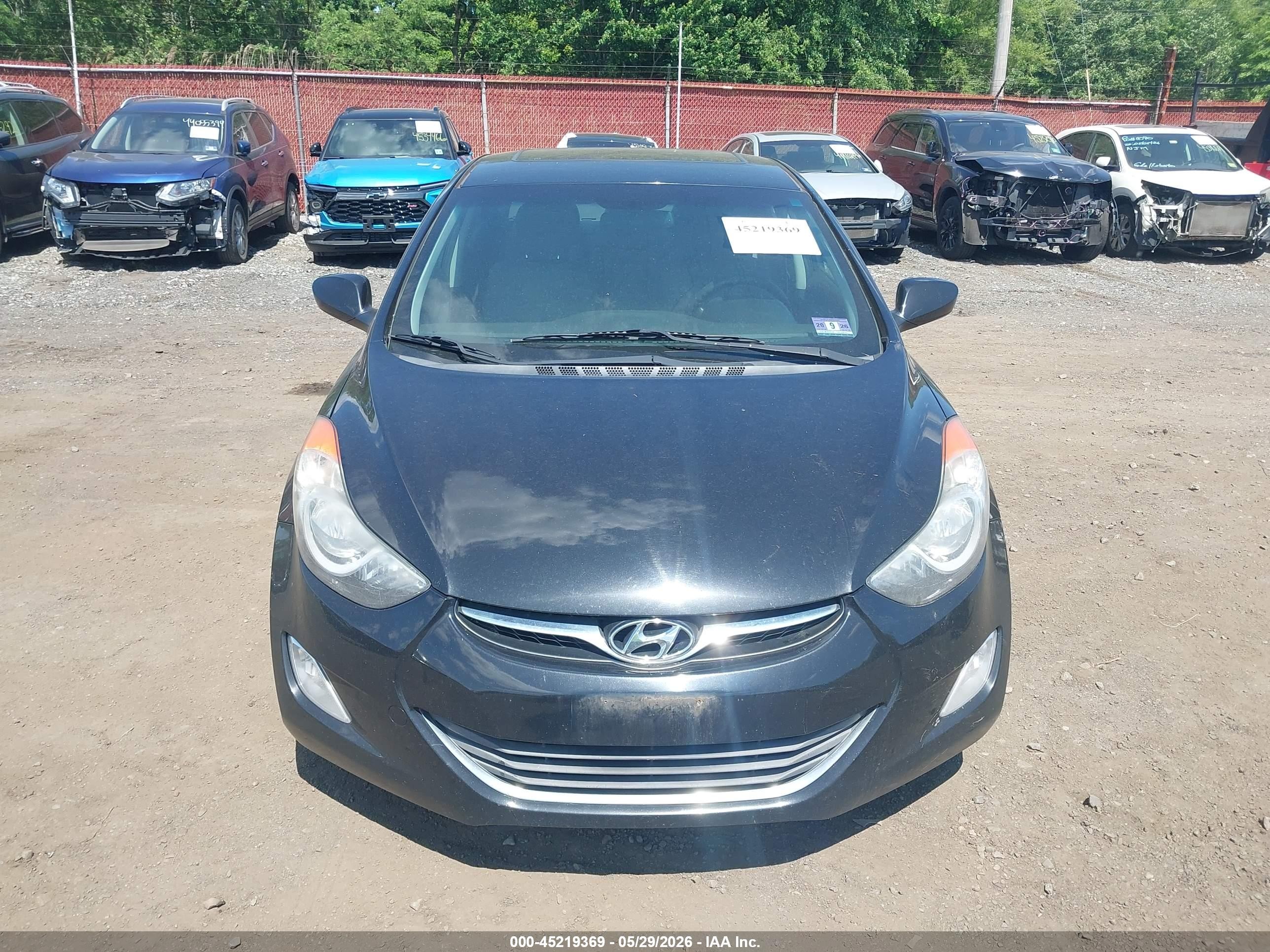 2013 Hyundai Elantra Gls Черный vin: 5NPDH4AE9DH413474