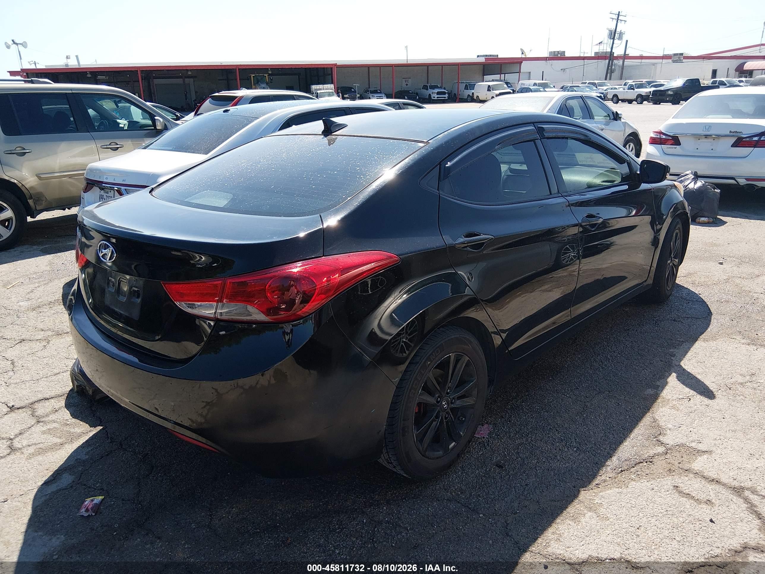 2013 Hyundai Elantra Gls Black vin: 5NPDH4AE9DH424619