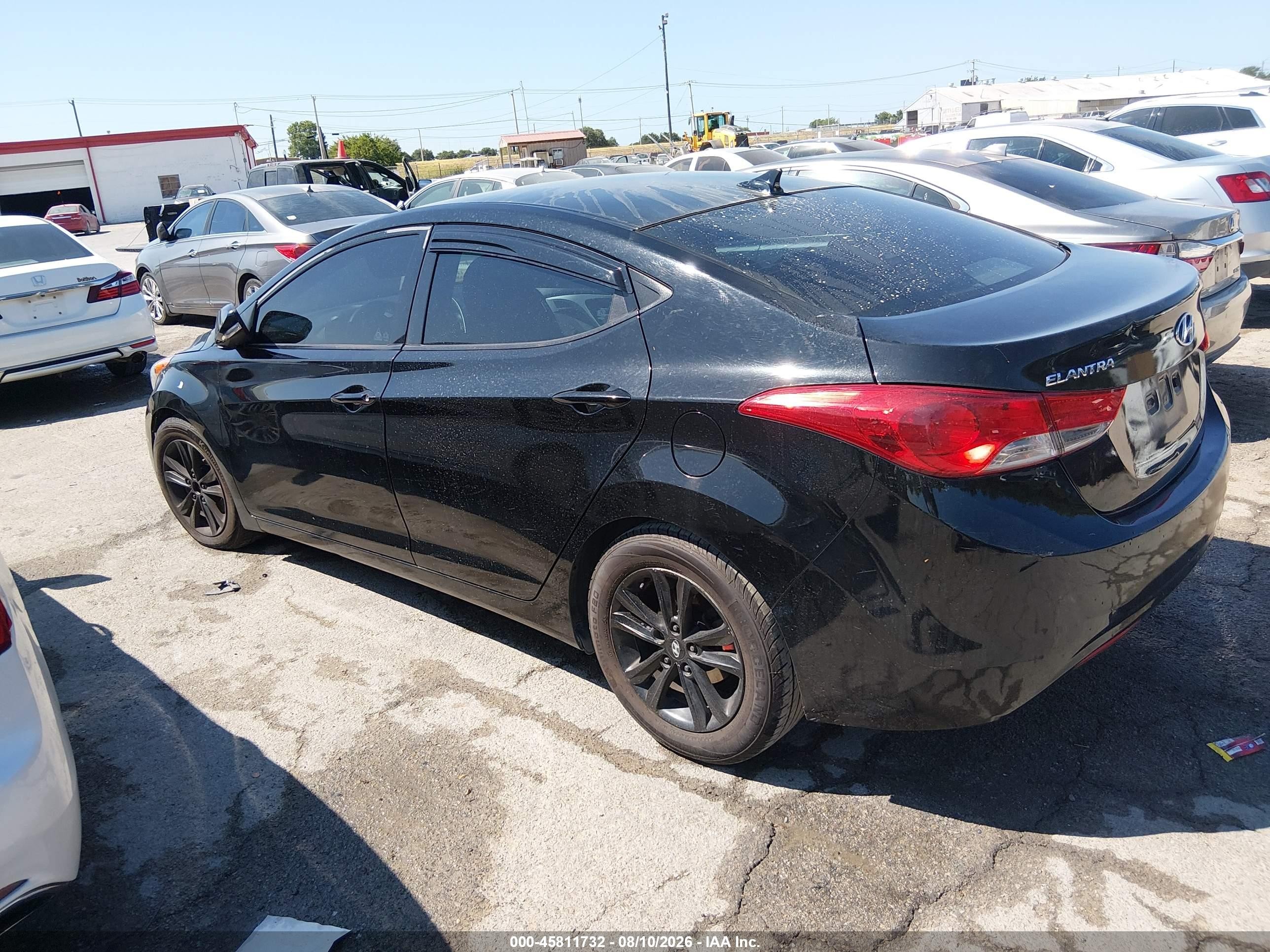 2013 Hyundai Elantra Gls Black vin: 5NPDH4AE9DH424619