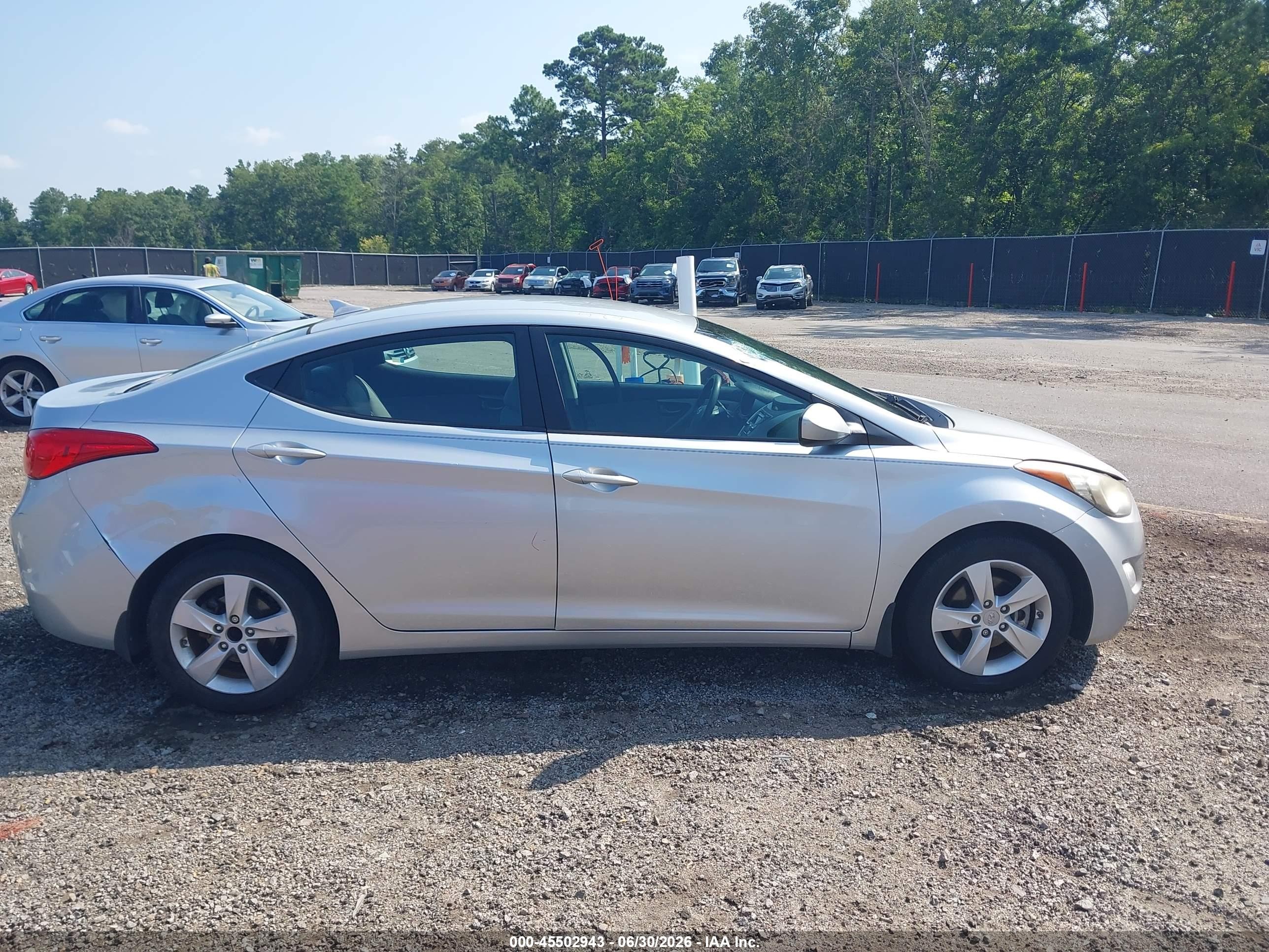 2013 Hyundai Elantra Gls Gray vin: 5NPDH4AE9DH429920