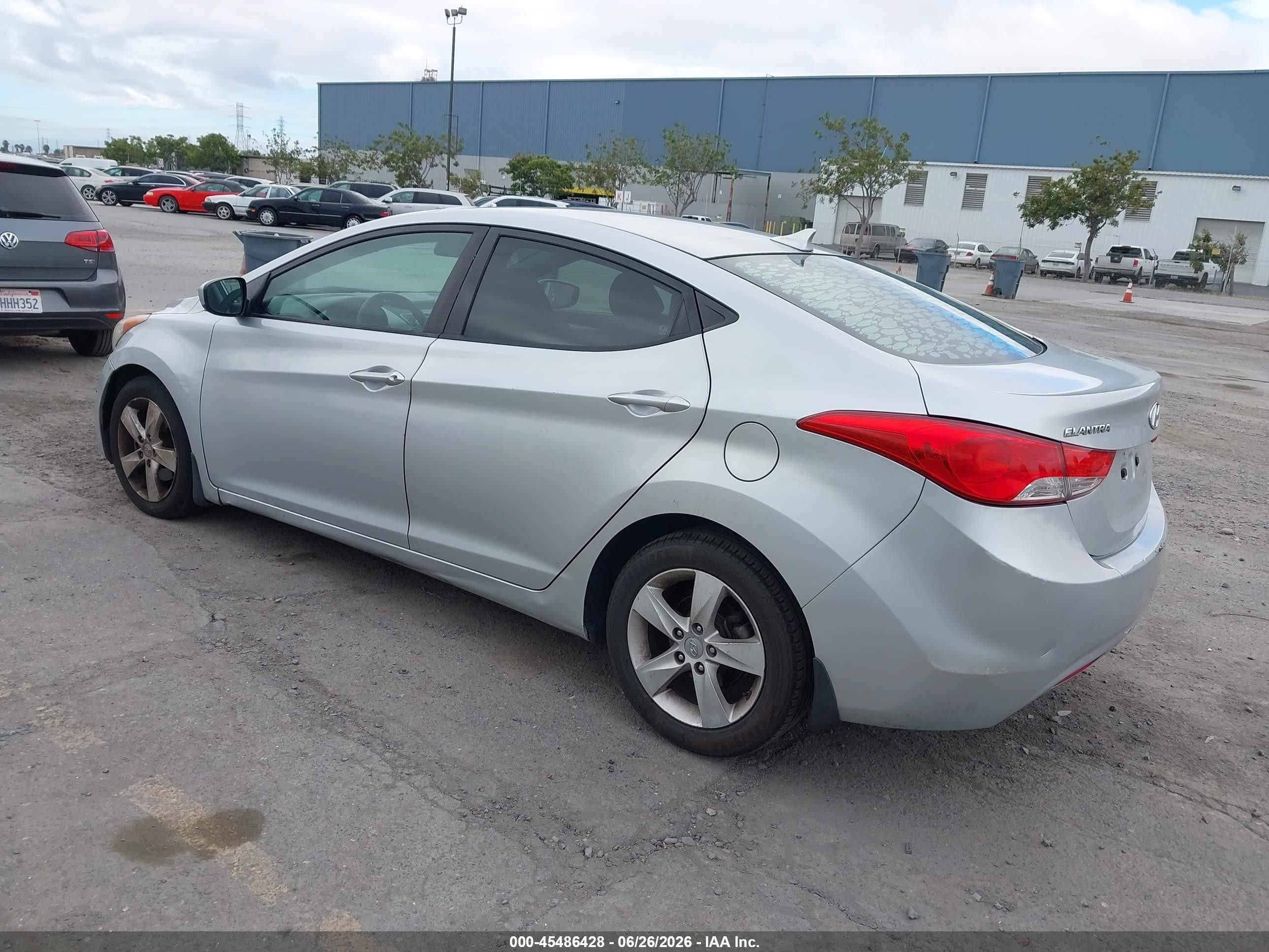 2013 Hyundai Elantra Gls Silver vin: 5NPDH4AE9DH432980