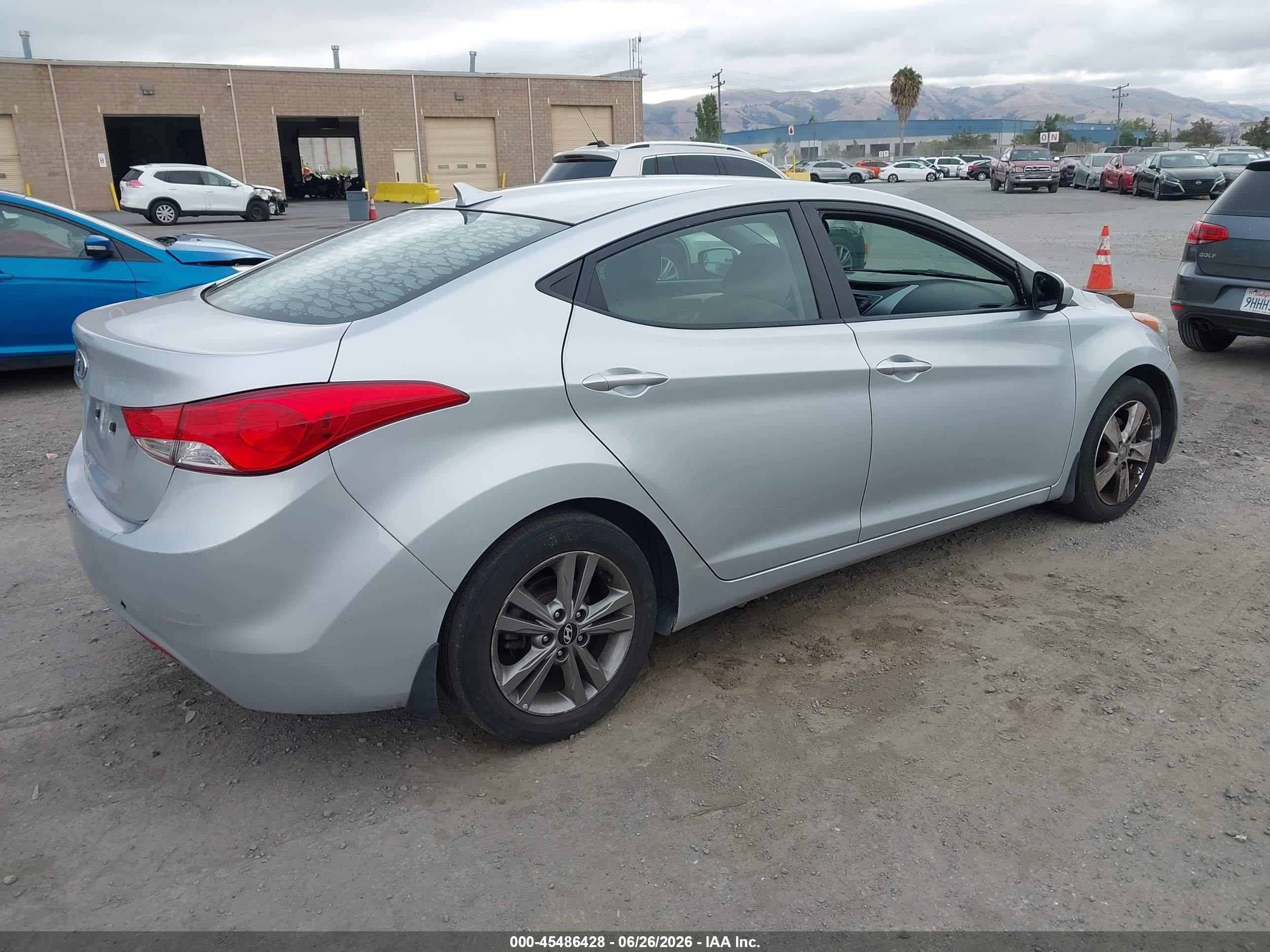 2013 Hyundai Elantra Gls Silver vin: 5NPDH4AE9DH432980