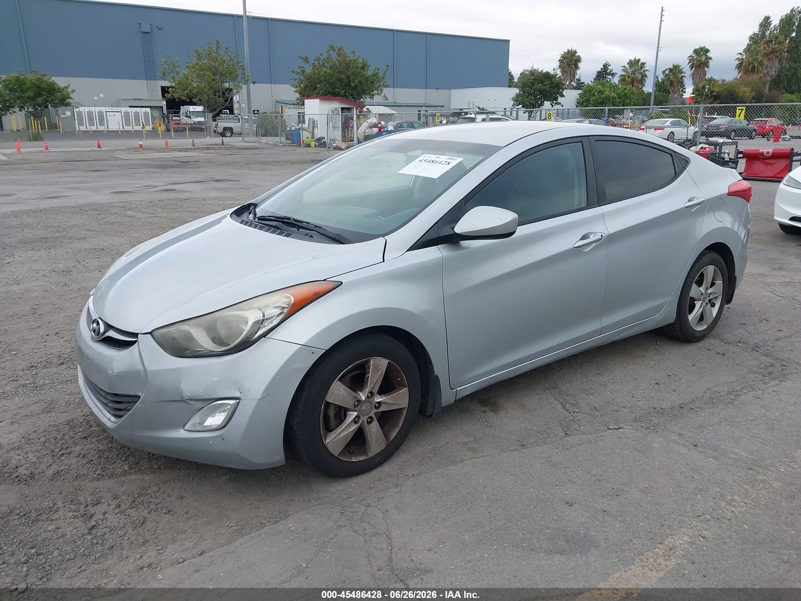 2013 Hyundai Elantra Gls Silver vin: 5NPDH4AE9DH432980