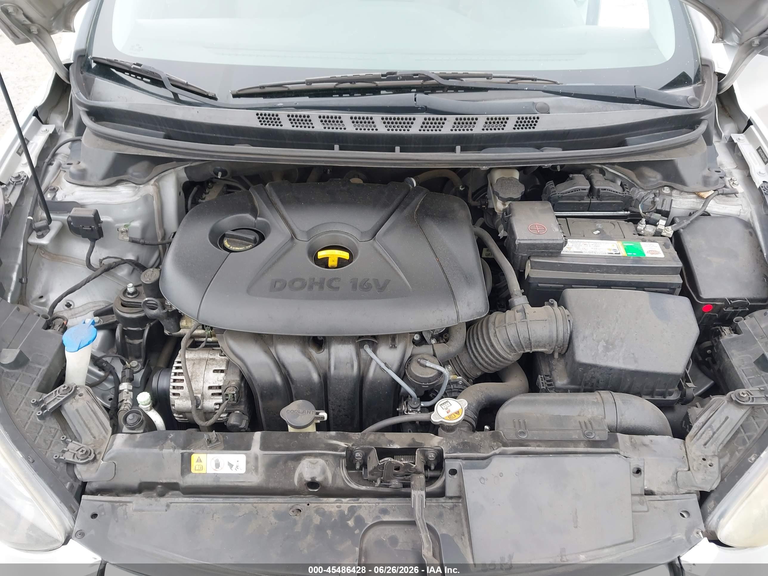 2013 Hyundai Elantra Gls Silver vin: 5NPDH4AE9DH432980