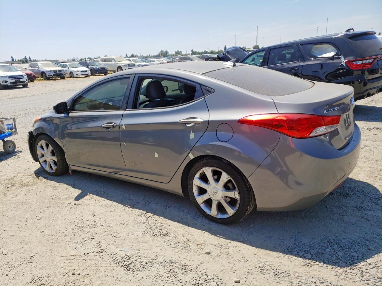 2013 Hyundai Elantra Limited Gray vin: 5NPDH4AE9DH434812