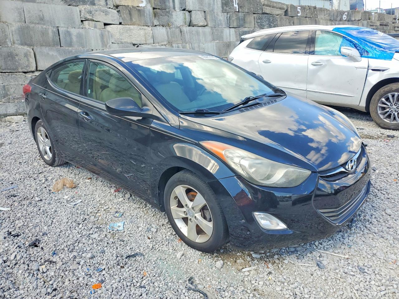 2013 Hyundai Elantra Gls Black vin: 5NPDH4AE9DH439864