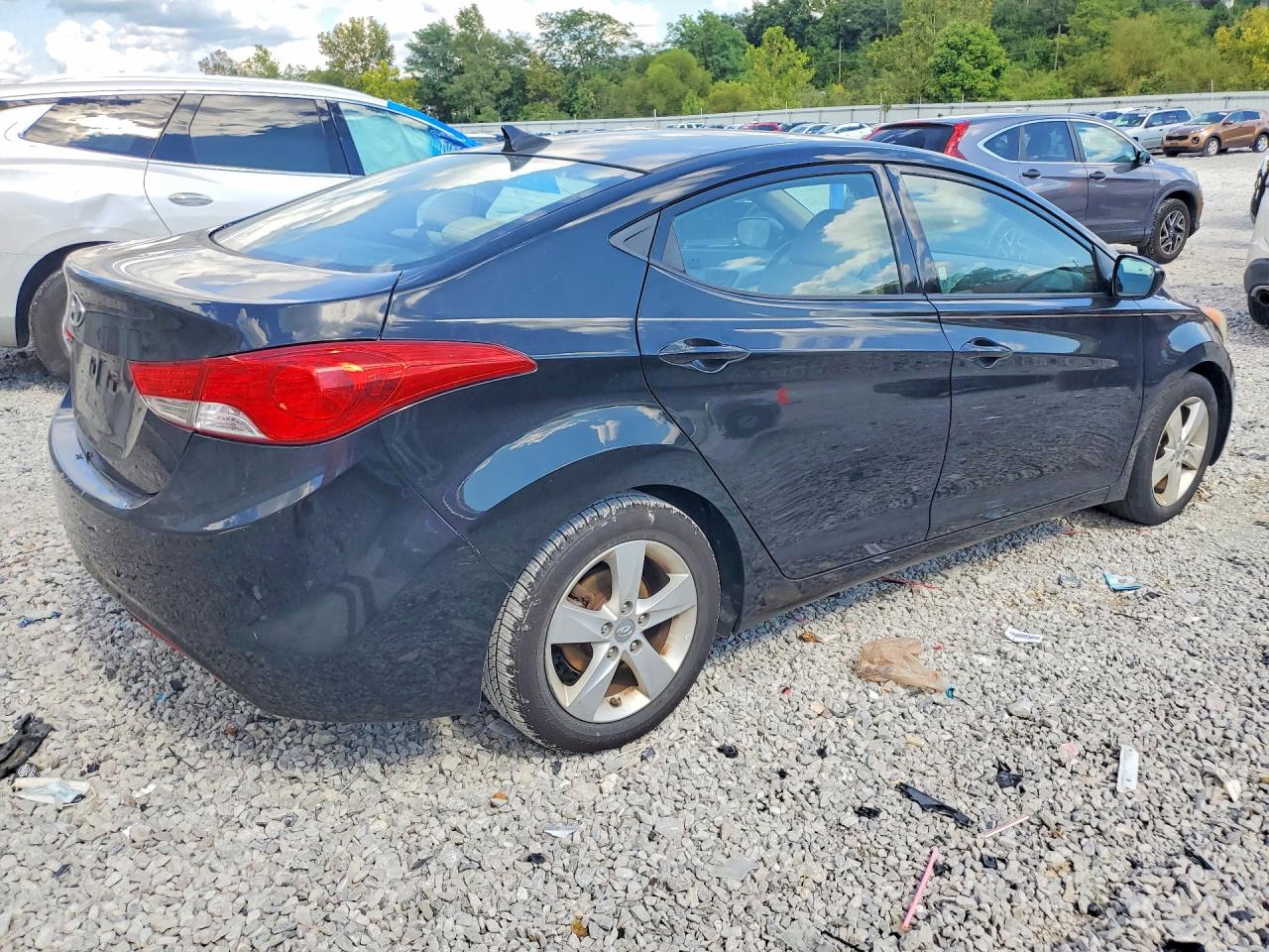 2013 Hyundai Elantra Gls Black vin: 5NPDH4AE9DH439864