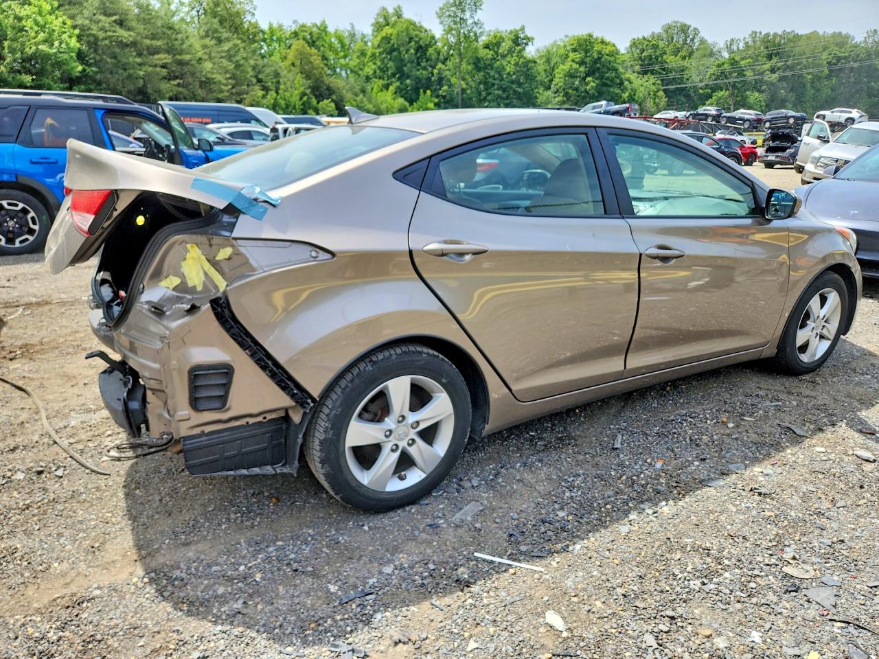 2013 Hyundai Elantra Gls Tan vin: 5NPDH4AE9DH444482
