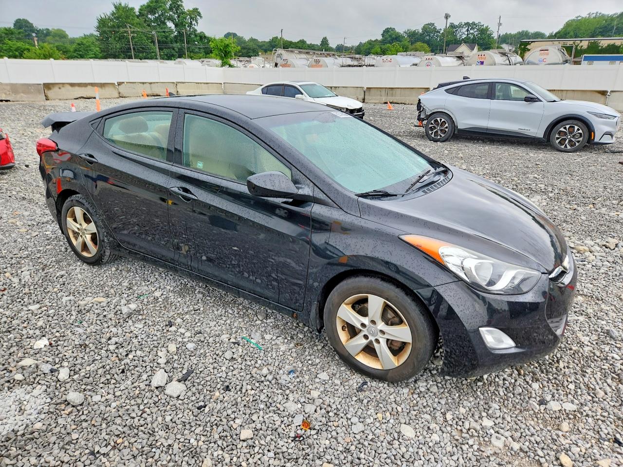 2013 Hyundai Elantra Gls Black vin: 5NPDH4AE9DH444787