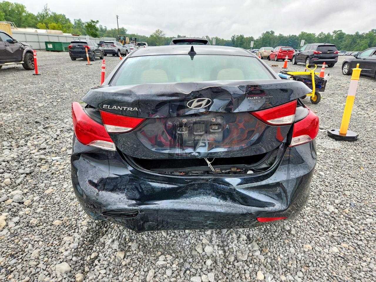 2013 Hyundai Elantra Gls Black vin: 5NPDH4AE9DH444787